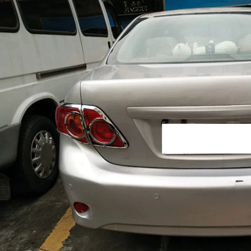 Задняя задняя фонарь рамка Стайлинг ABS Хромированная Крышка отделка для Toyota Corolla