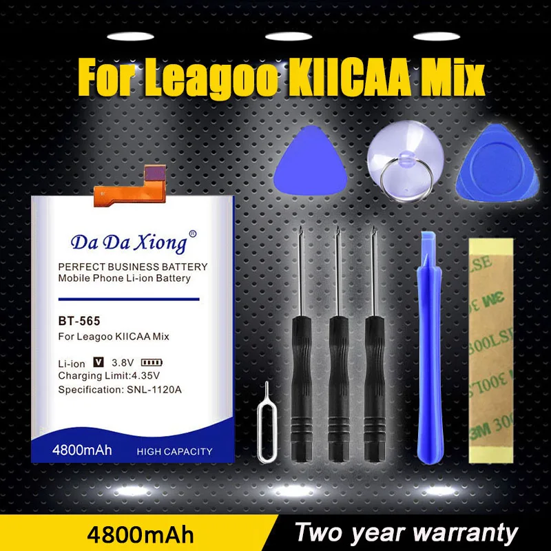 

100% Original BT-565 4800mAh Replacement For Leagoo KIICAA Mix T5 T5C Smart Phone Battery+ free gfit