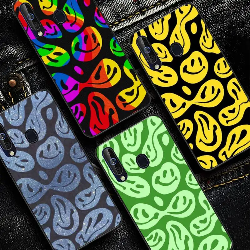 

Cute Funny Trippy Smiley Face Phone Case for Redmi 8 9 9A for Samsung J5 J6 Note9 for Huawei NOVA3E Mate20lite cover