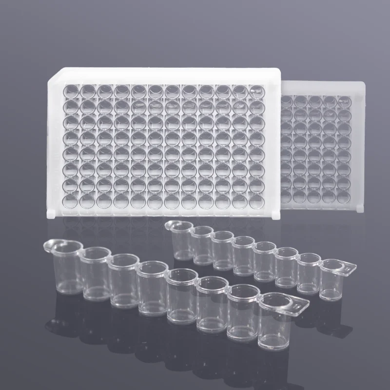 Biosharp Laboratory 96-well Removable ELISA Plate (send 12Pcs 8-holes Enzyme Strips) Accurate Scale To Prevent Contamination
