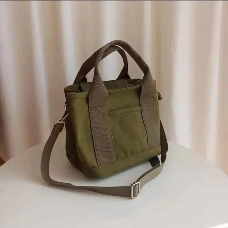 High quality portable canvas women's one shoulder bucket bag women's crossbody bag designer travel shopping bag mainly for women