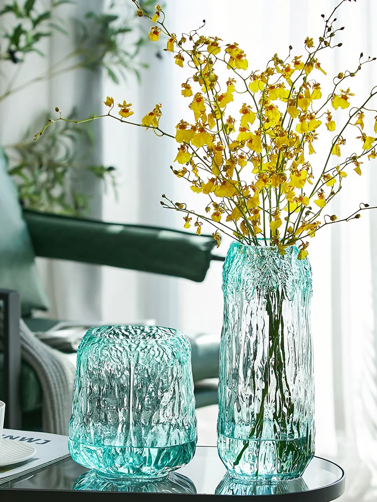 

Большая голубая ваза ручной работы в испанском стиле, украшение для гостиной, обеденного стола, цветочная композиция, искусственные вазы