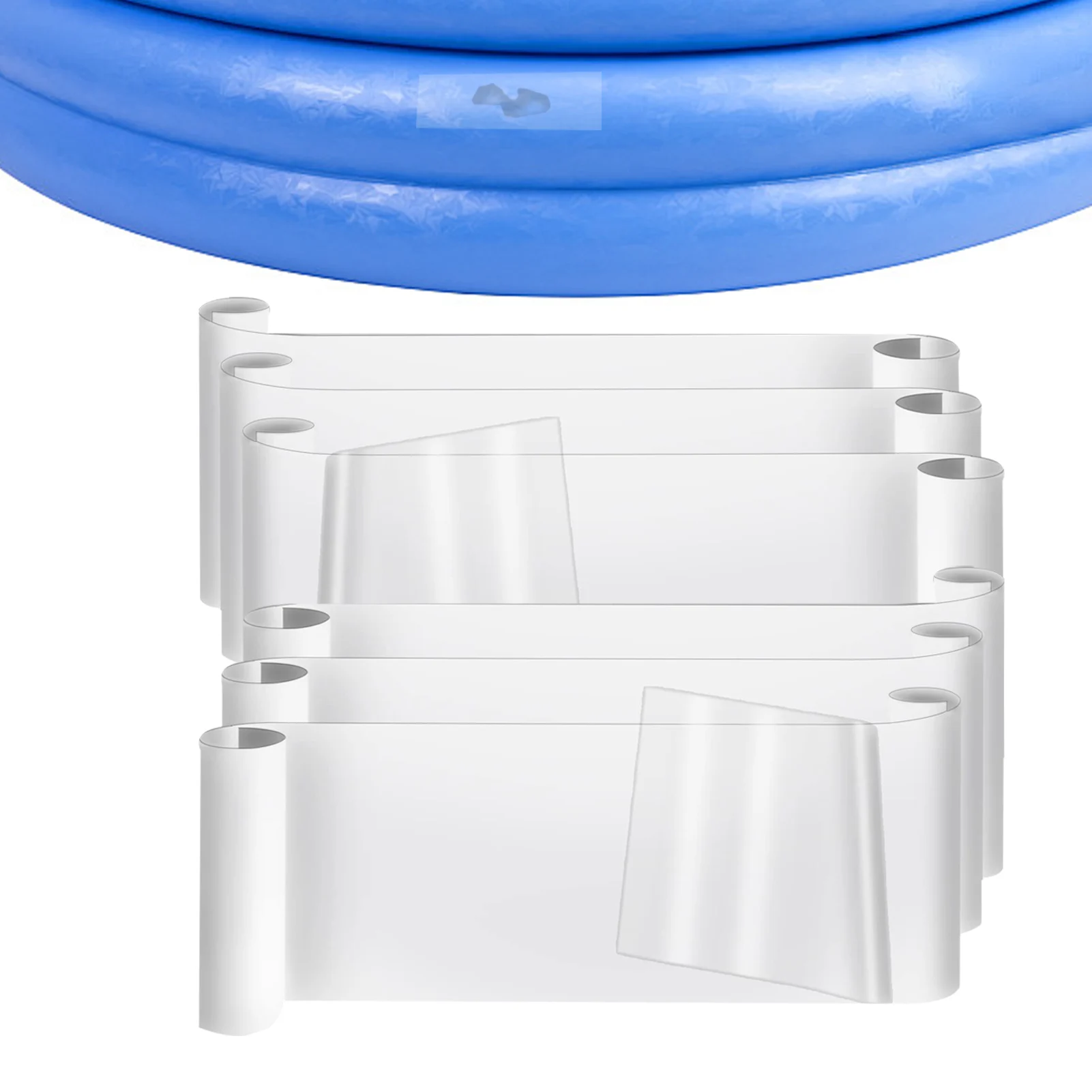 

6pcs TPU Inflatable Patch Repair Kit Clear Watertight Self-Adhesive Repairing Tape Self-Adhesive Air Mattress Patches For Pool