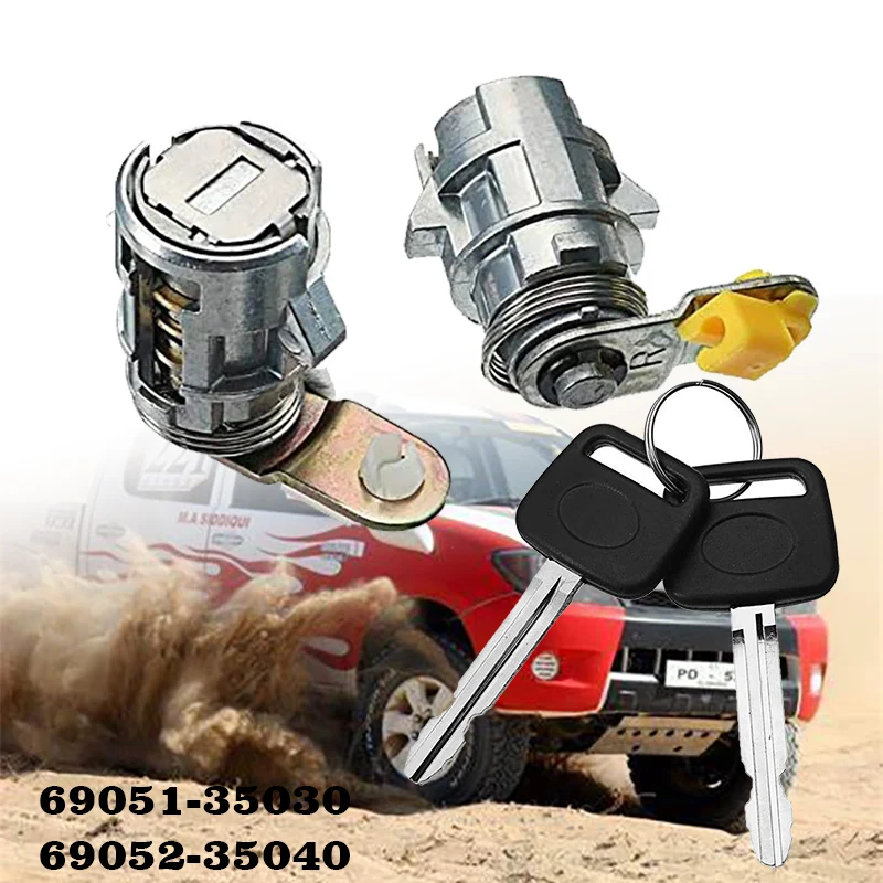 

Door Lock Keys 69051-35030 69052-35040 For Toyota Hilux 4Runner Pickup LN85 LN86 LN106 LN107 LN111 LN130 LN147 LN152 LN167 LN172