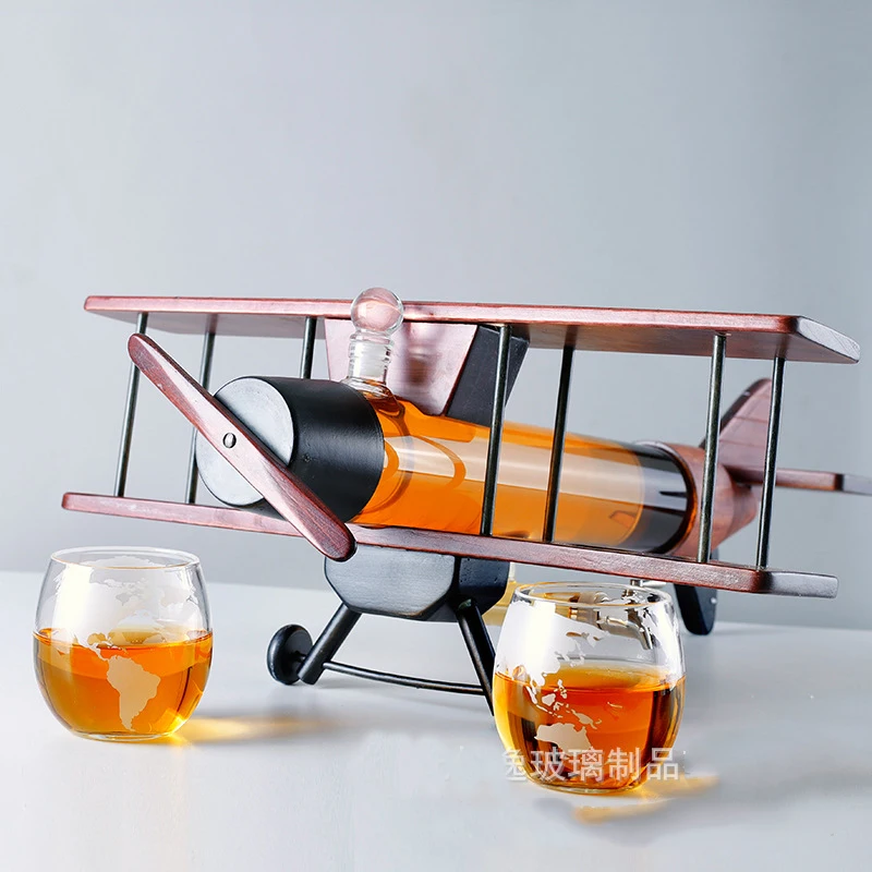 

3 Pcs Set luxury Crystal Glass lead-free home bar Whiskey Decanter Set with 2 Pcs old fashioned Whiskey glass 0902-07