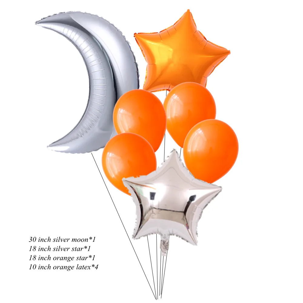 7 шт./набор воздушные шары в виде звезд и Луны |
