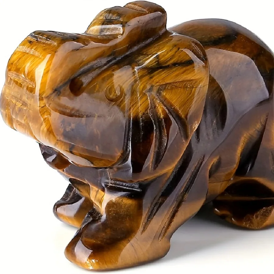 

Статуэтка слона из тигрового глаза