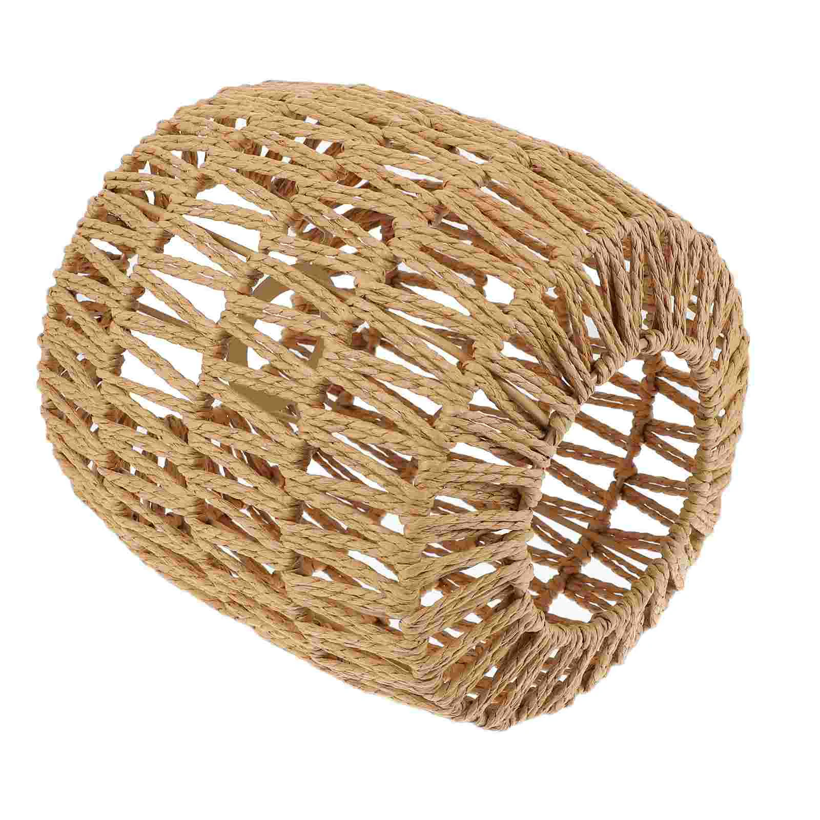 

Lamp Shade Lampshade Rattan Light Ceiling Pendant Chandelier Cover Woven Wickerweaving Rope Shades Hanging Table Bulb Rustic