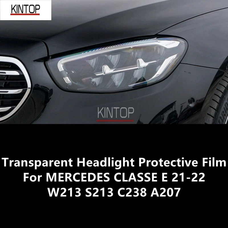 

For MERCEDES CLASSE E 21-22 W213 S213 C238 A207 TPU Transparent Headlight Protective Film, Headlight Protection