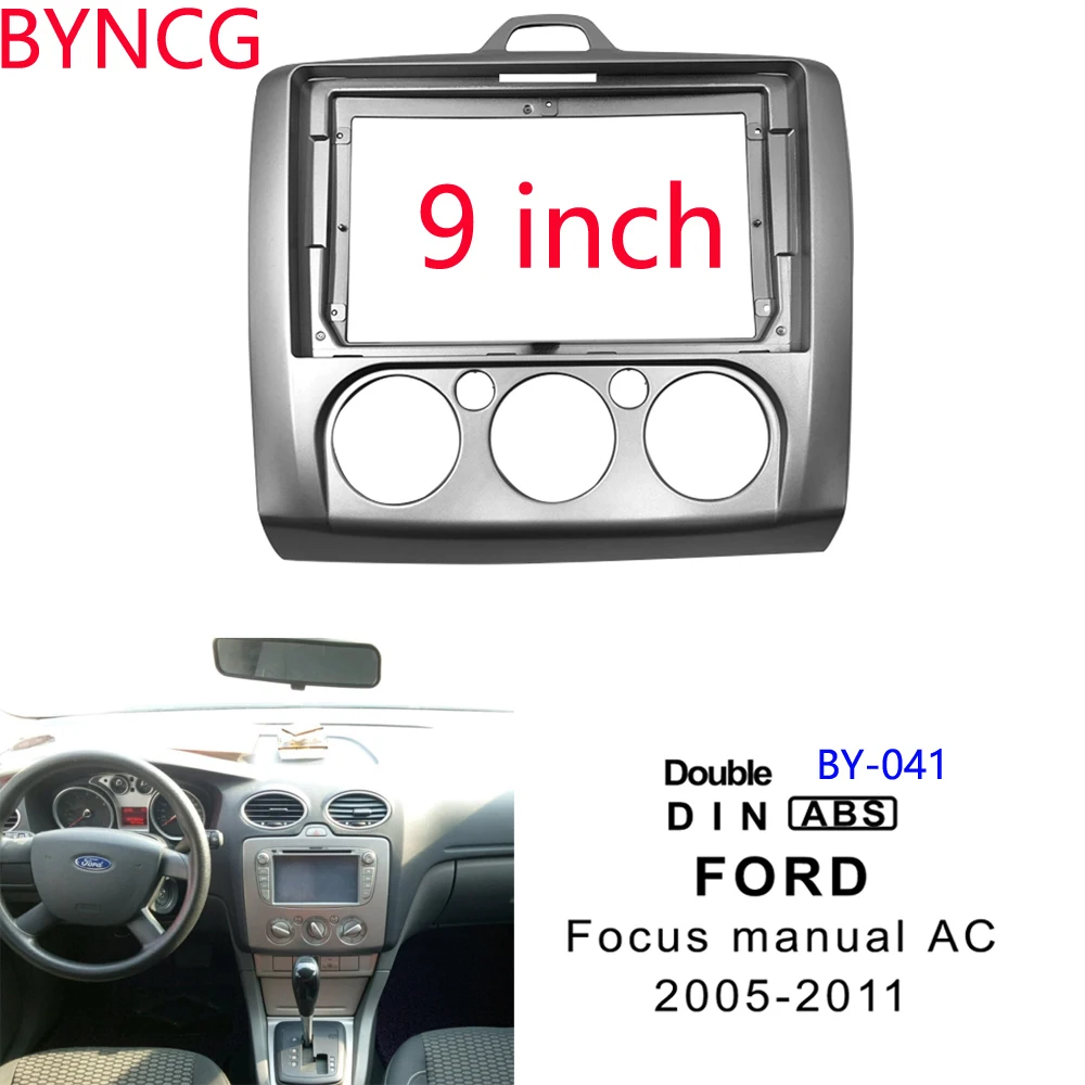 

2Din Car Radio Fascia Frame Fit for Ford Focus 2 S-Max 2005-11 Car DVD GPSPanel Dash Kit Installation Frame Trim Bezel Fascias