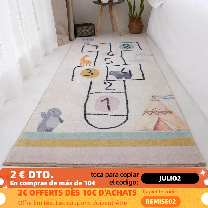 

Прикроватный коврик для спальни Детский ковер для спальни, креативный ковер для гостиной, декоративный ковер толщиной