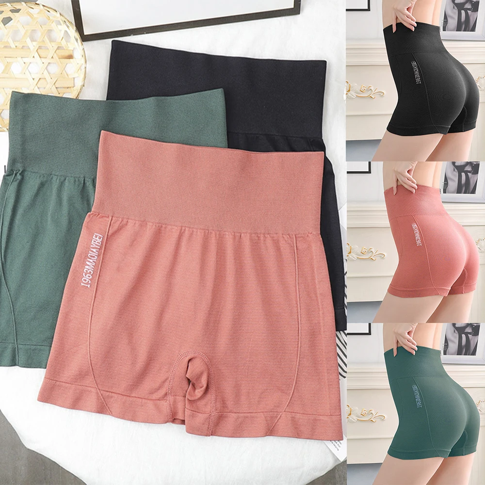

Women Honey Peach Line Gym Fitness Abdomen Tight Skinny Quick Dry Yoga Pants Exercise Shorts High Waist Shorts Leggings