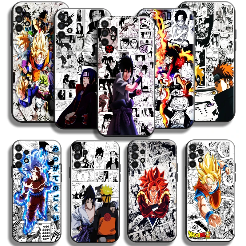 

One Piece Dragon Ball Naruto Phone Case For Samsung Galaxy A11 A12 M12 A21 A21S A22 A30 A31 A32 A50 A51 A52 A70 A71 A72 5G Soft