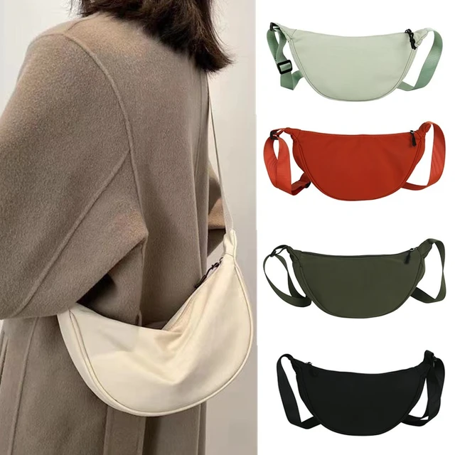 NEW Solid Color Chest Bag For Women Large Capacity Travel Crossbody Female Half Moon Belt Bags Ladies Daily Street Fanny Packs 5