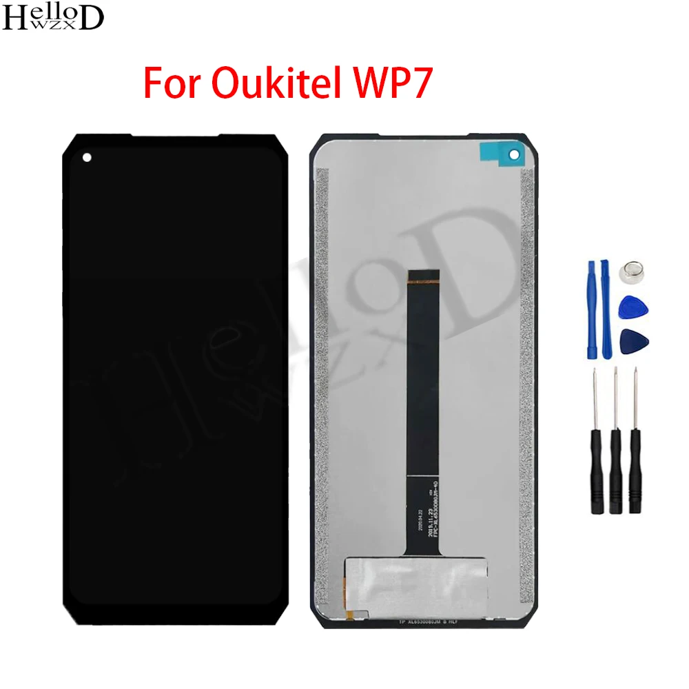Новый протестированный ЖК-экран для Oukitel WP7, ЖК-дисплей, цифровой преобразователь экрана в сборе для замены датчика