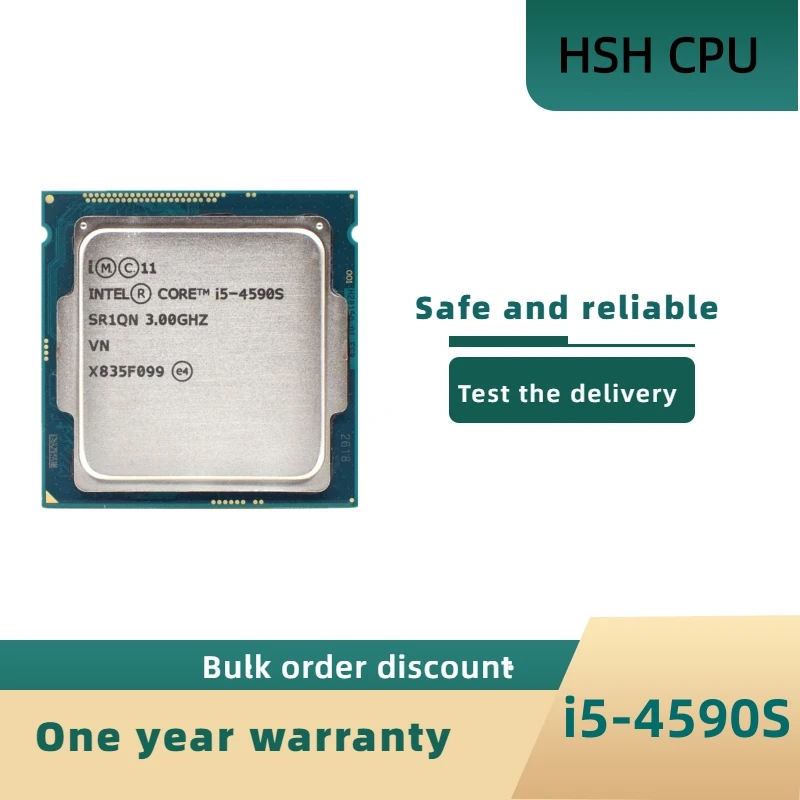 Бывший в употреблении процессор Intel Core i5 4590S 3,0 ГГц четырехъядерный процессор 6 Мб 65 Вт LGA 1150