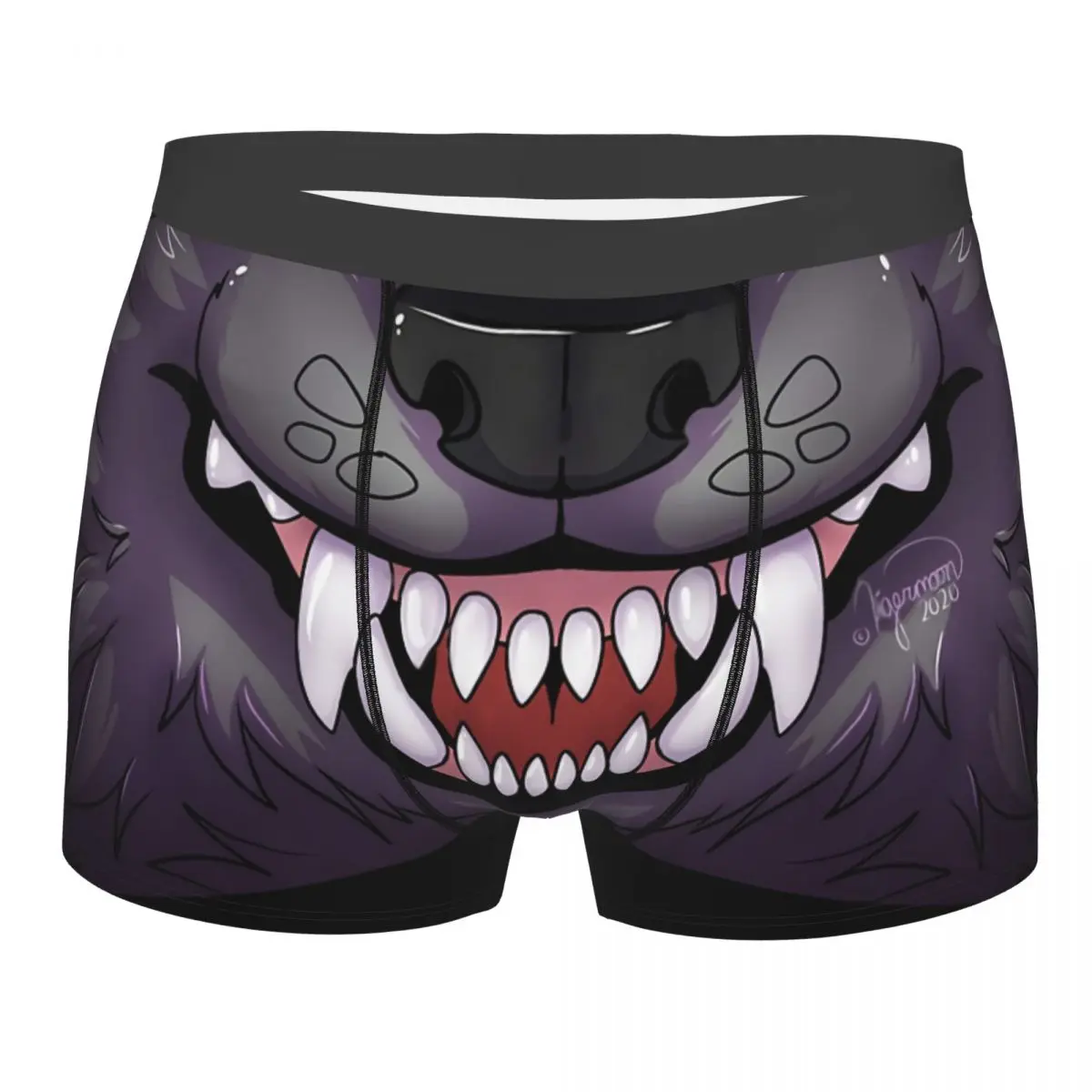 

Grey Wolf Animal Mouth Meme Underpants Breathbale Panties Male Underwear Print Shorts Boxer Briefs