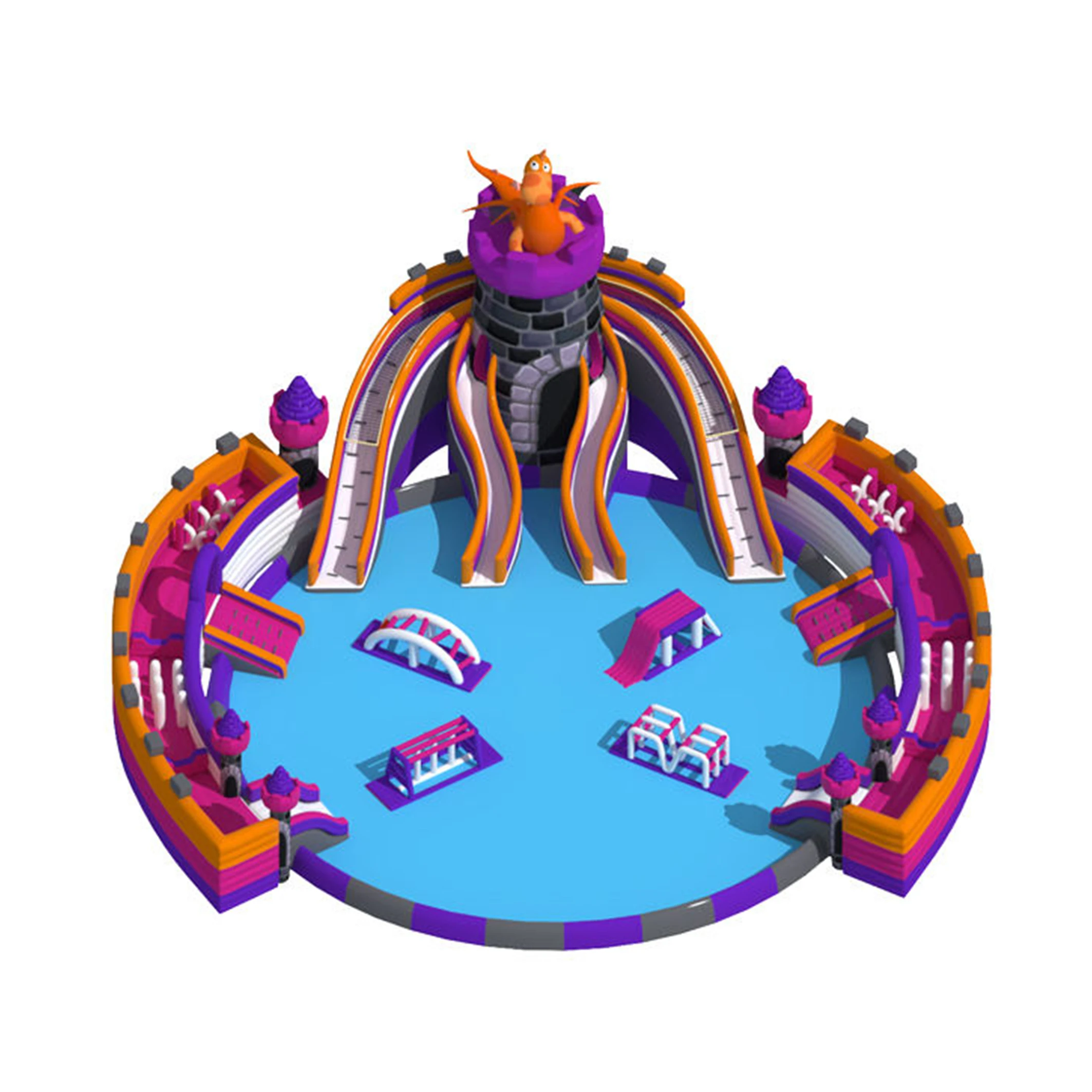 Уличный гигантский прыгающий домик с плавательным бассейном надувные