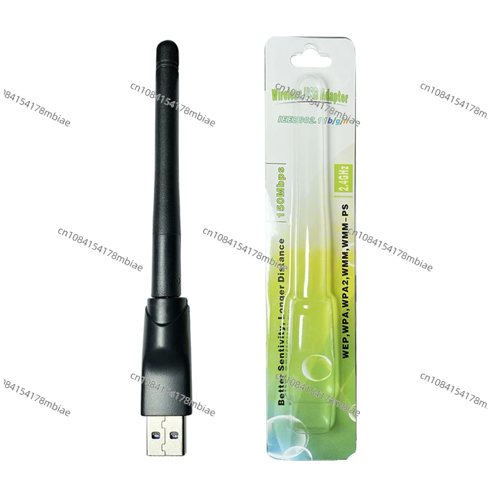 Antenne WiFi USB sans fil rotative 5370 с микрочипом Ralink RT5370 emballage en poly-sac 150 Мбит/с 2 4 ГГц 20 штук