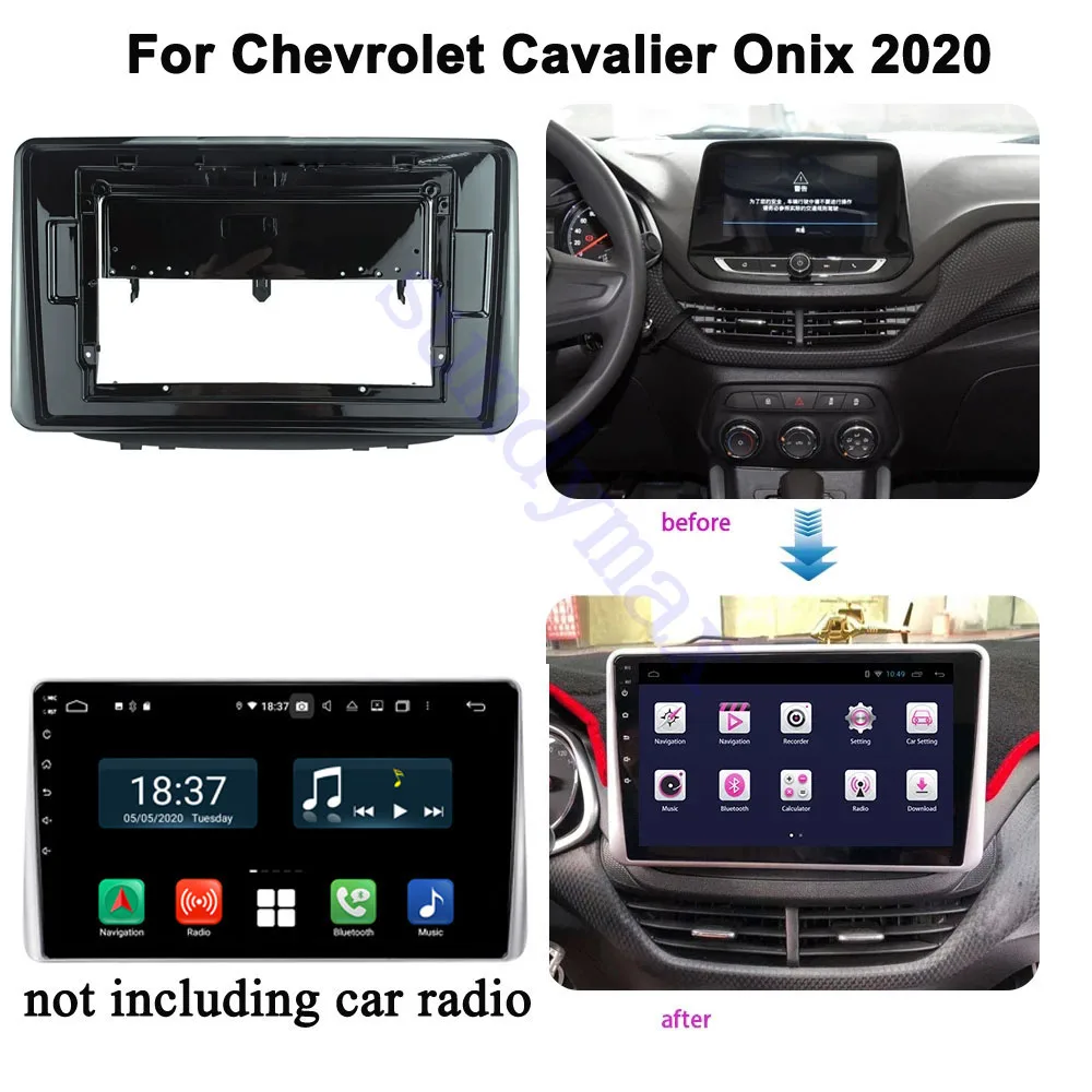 10 1-дюймовый 2din автомобильный радиоприемник-адаптер для Chevrolet Cavalier Onix 2020 Android с