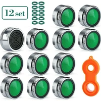 12pcs water saving faucet tap aerator thread tap device diffuser faucet nozzle m24 filter adapter water bubbler faucet accessory