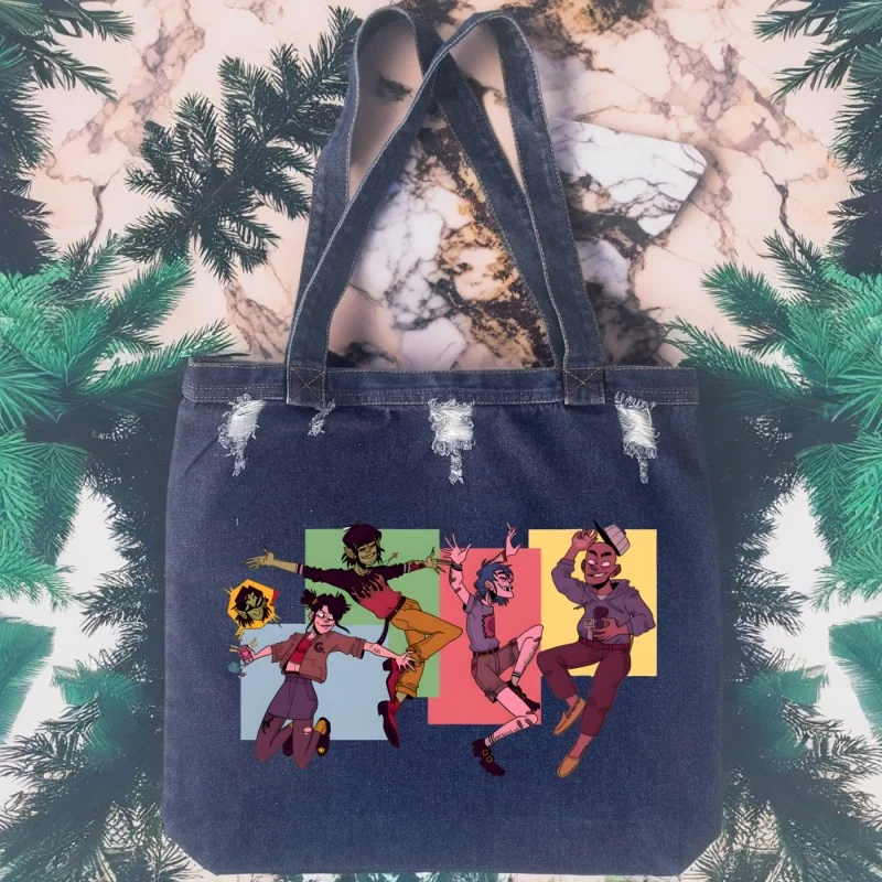 Музыкальная группа Gorillaz PUNK ROCK Музыка Чакахан Лапша Модная женская большая