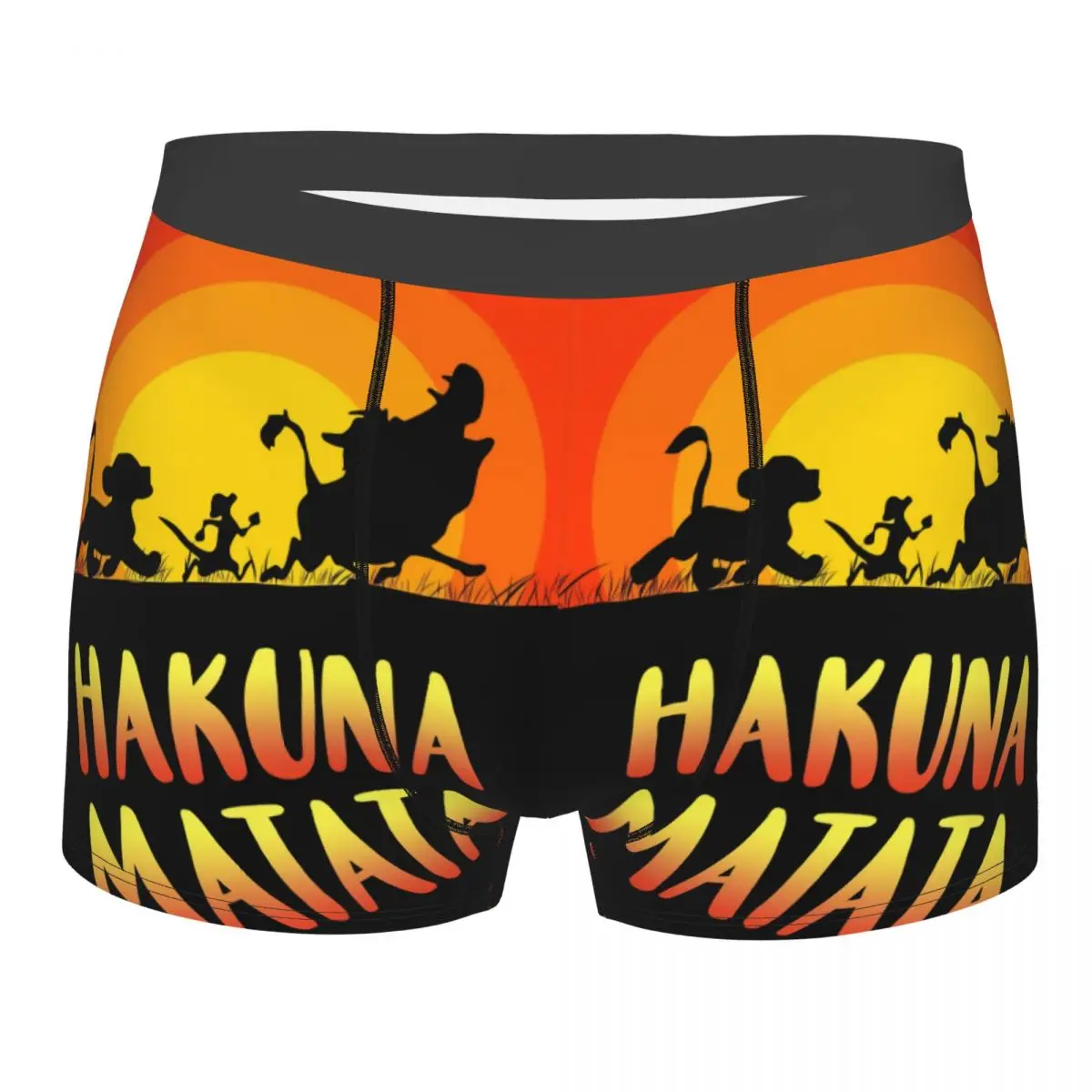 Трусы-боксеры мужские с рисунком короля льва на закате