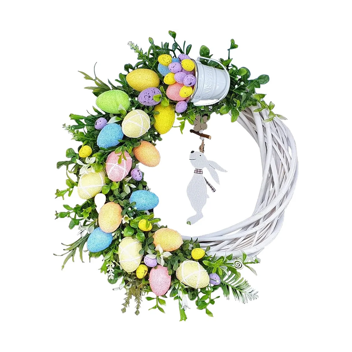 

Пасхальные украшения, венок в виде кролика, пасхальные яйца, подвесное украшение, весенние венки для гирлянд, камина, домашний декор