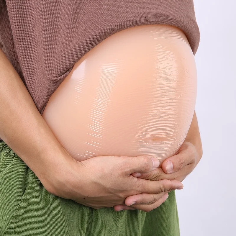 Silicone Fake Belly Actor Performance Fake Pregnancy Performance Props Cloth Bag Stage Performance Costume Cosplay