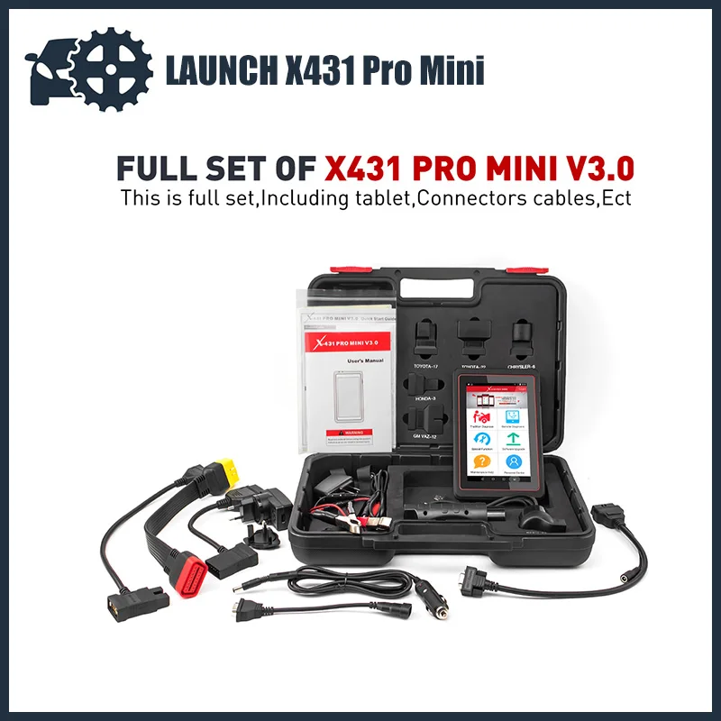 

LAUNCH X431 Pro Mini Автомобильный диагностический инструмент OBD OBD2 полная система ключевая программа/кодирование ЭБУ/30 + Функция сброса PK Launch X431V