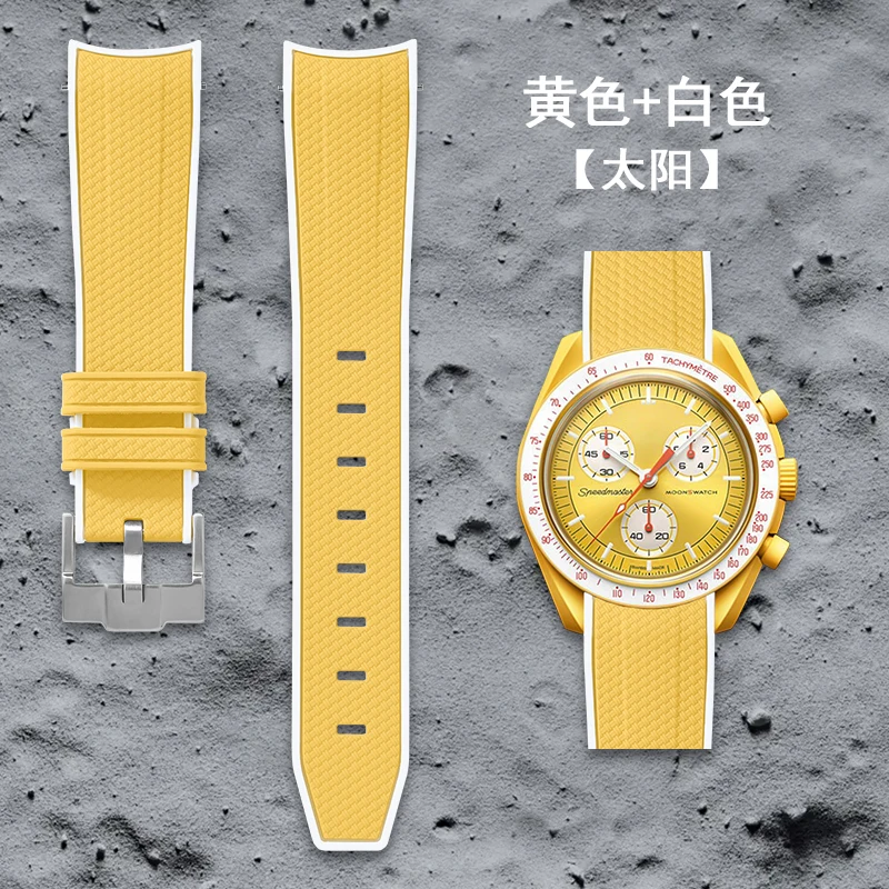 HQ ремешок для часов с изогнутым концом 20 мм Omega X Swatch Joint MoonSwatch спортивный браслет