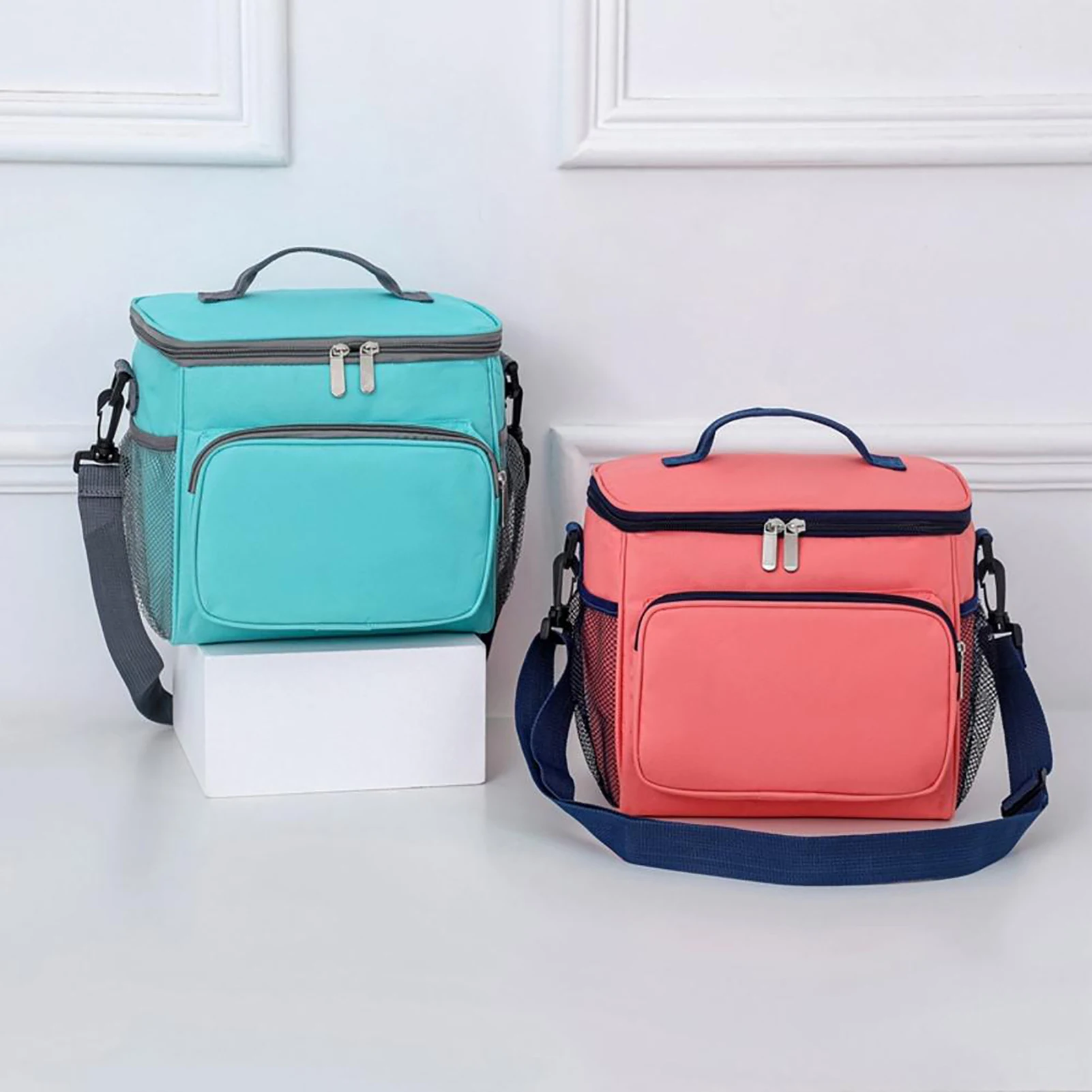 

Insulated Lunch Bag Reusable Leakproof Lunch Box Cool Food Container For Outdoor Picnic Hiking Camping Waterproof Soft Bag