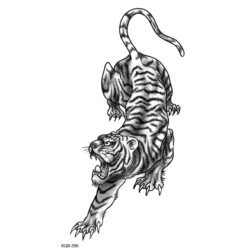

Свирепый тигр, временные татуировки для мужчин, женщин, мужчин, девочек, тату на руку, наклейка, реалистичные леопардовые искусственные татуировки, водонепроницаемые татуировки
