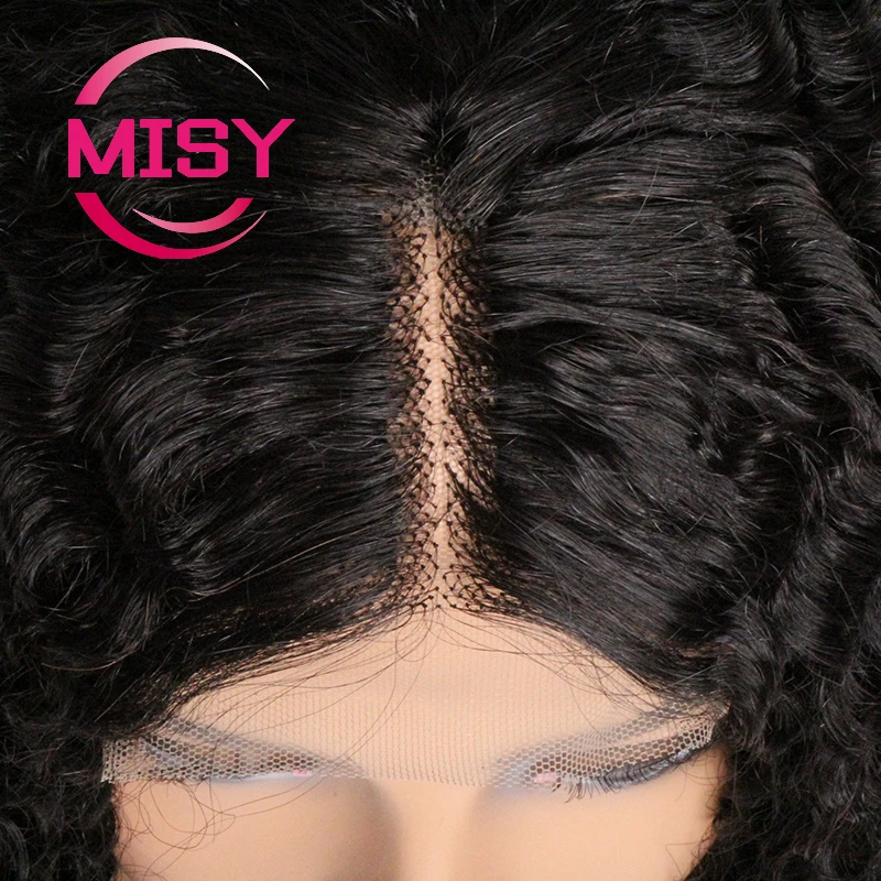Short Curly Human Hair Wigs Brazilian Kinky Curly Wig Human Hair Pre Plucked Remy 4x1 T Part Lace Wig Bob Wig For Women