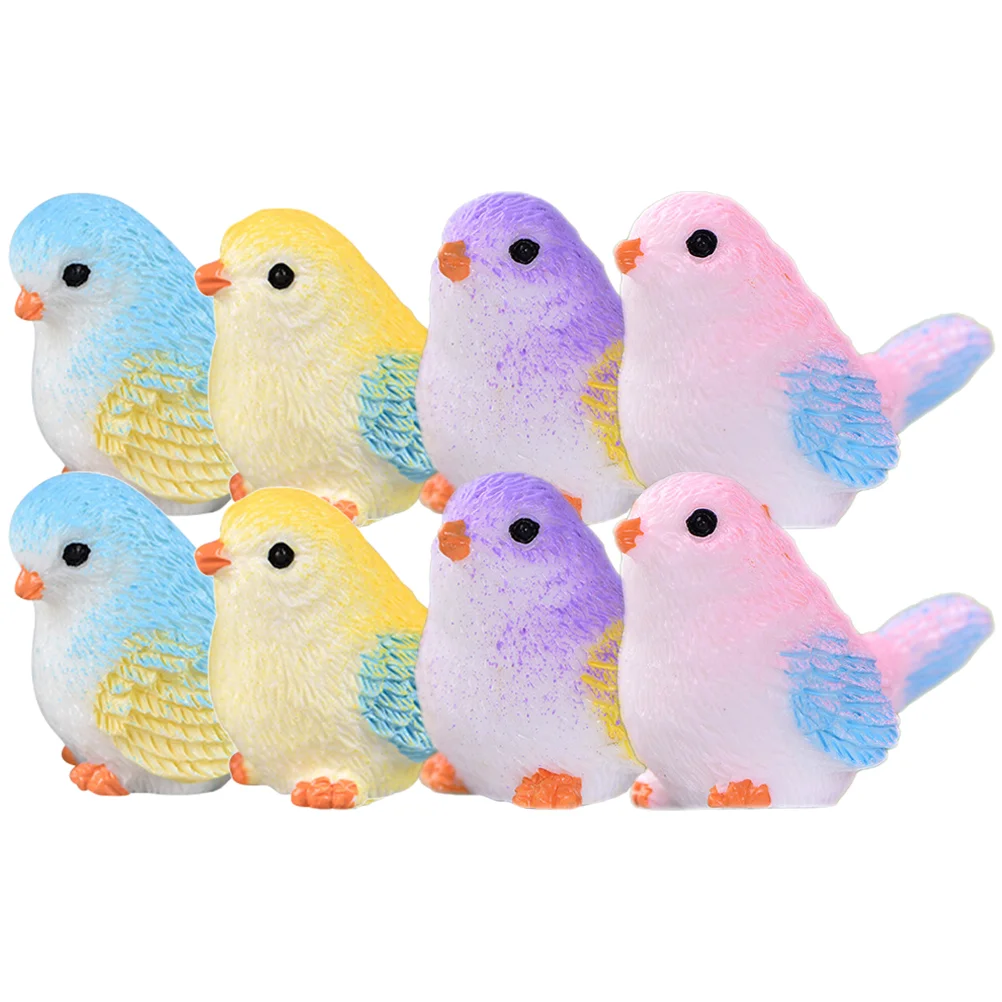 

8Pcs Bedroom Garden For Home Decorative Miniature Bird Landscape Accessories for Home Garden Decor Desktop