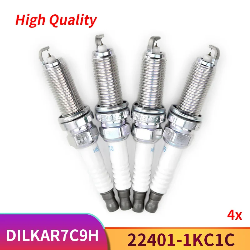 

Двойной Иридиевый Свеча зажигания 22401-1KC1C DILKAR7C9H 91215 для Nissan Juke F15 1,6 DIG 2010 224011KC7C для Tiida Murano Renault 4 шт.