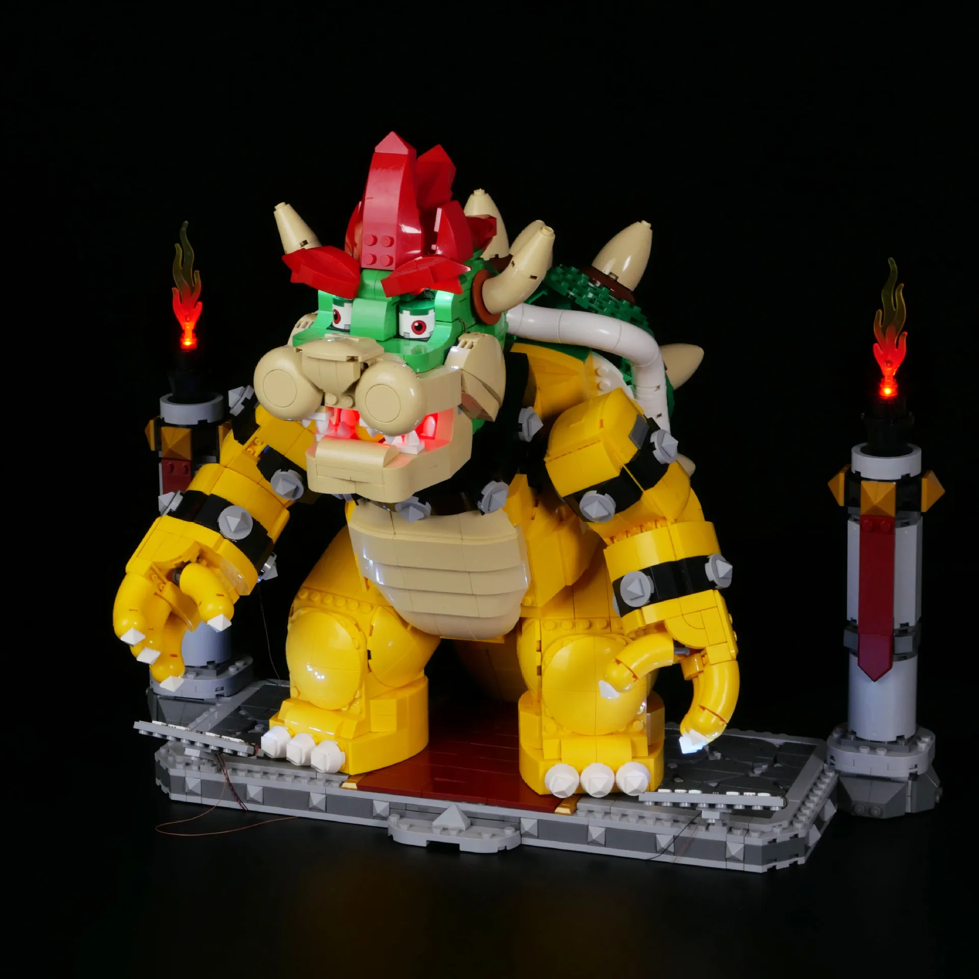 Не входит в комплект строительных блоков Φ Kit для Mighty Bowser 71411 игрушки сделай сам