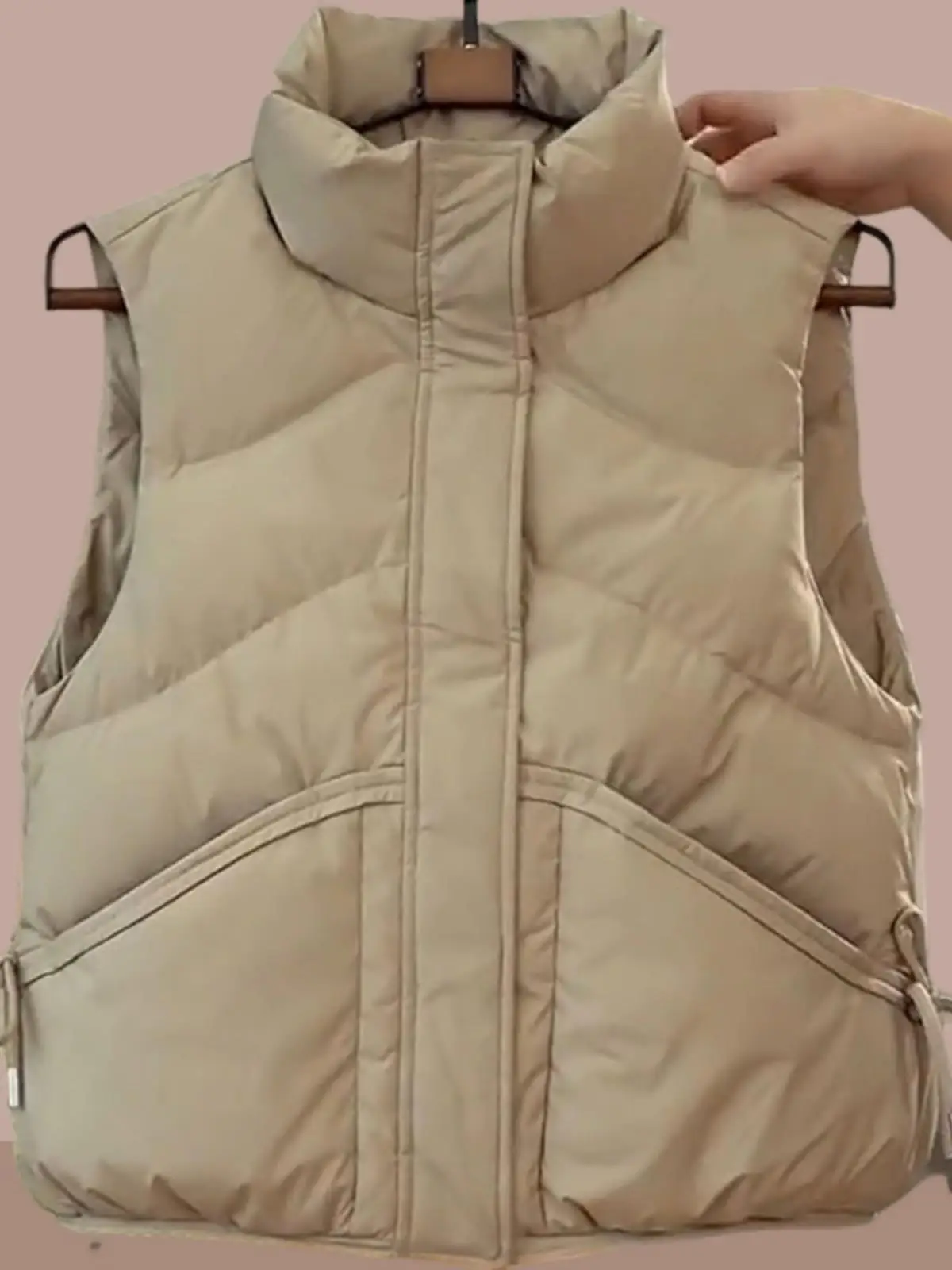 Unique Beautiful Vest Women 2024 New Autumn and Winter European Goods Casual Loose Warm Down Cotton Outerwear