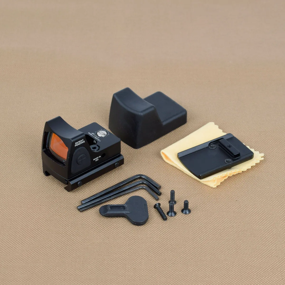 Металлический Коллиматорный прицел RMR с красной точкой регулируемый для охоты