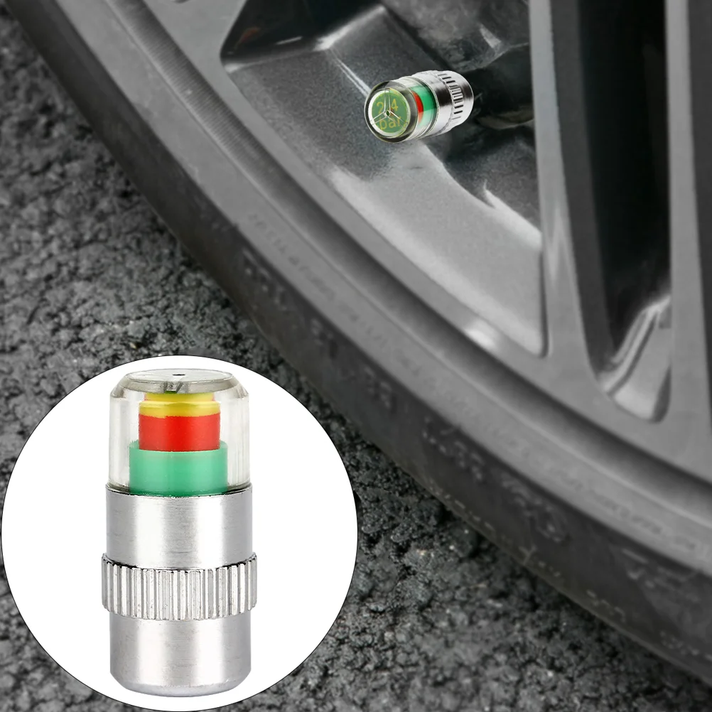

Cars Cars Three Color Eye Alert Caps Car Tyre Pressure Indicators Tire Pressure Valves Caps Tire Pressure Monitor Stem Caps