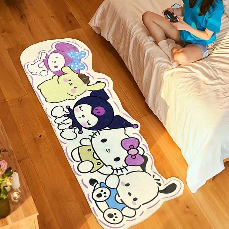 

Коврик Sanrio Hello Kitty, моя мелодия, Kuromi понравико, помпон пурин, милый креативный коврик для ног, украшение для балкона, подарок другу