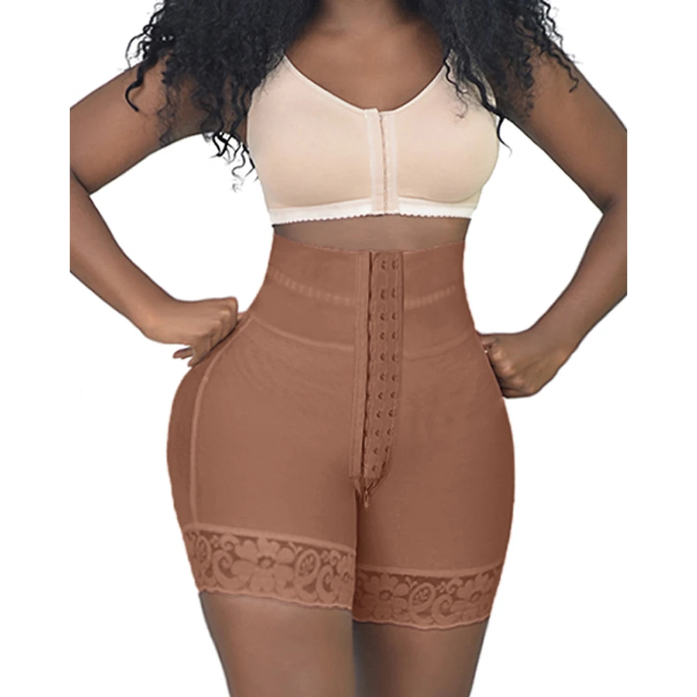 

Fajas Colombianas Booty Butt Lifter Shorts Double Compression High Waisted With Mid-section Tummy Control Corrective Waisted