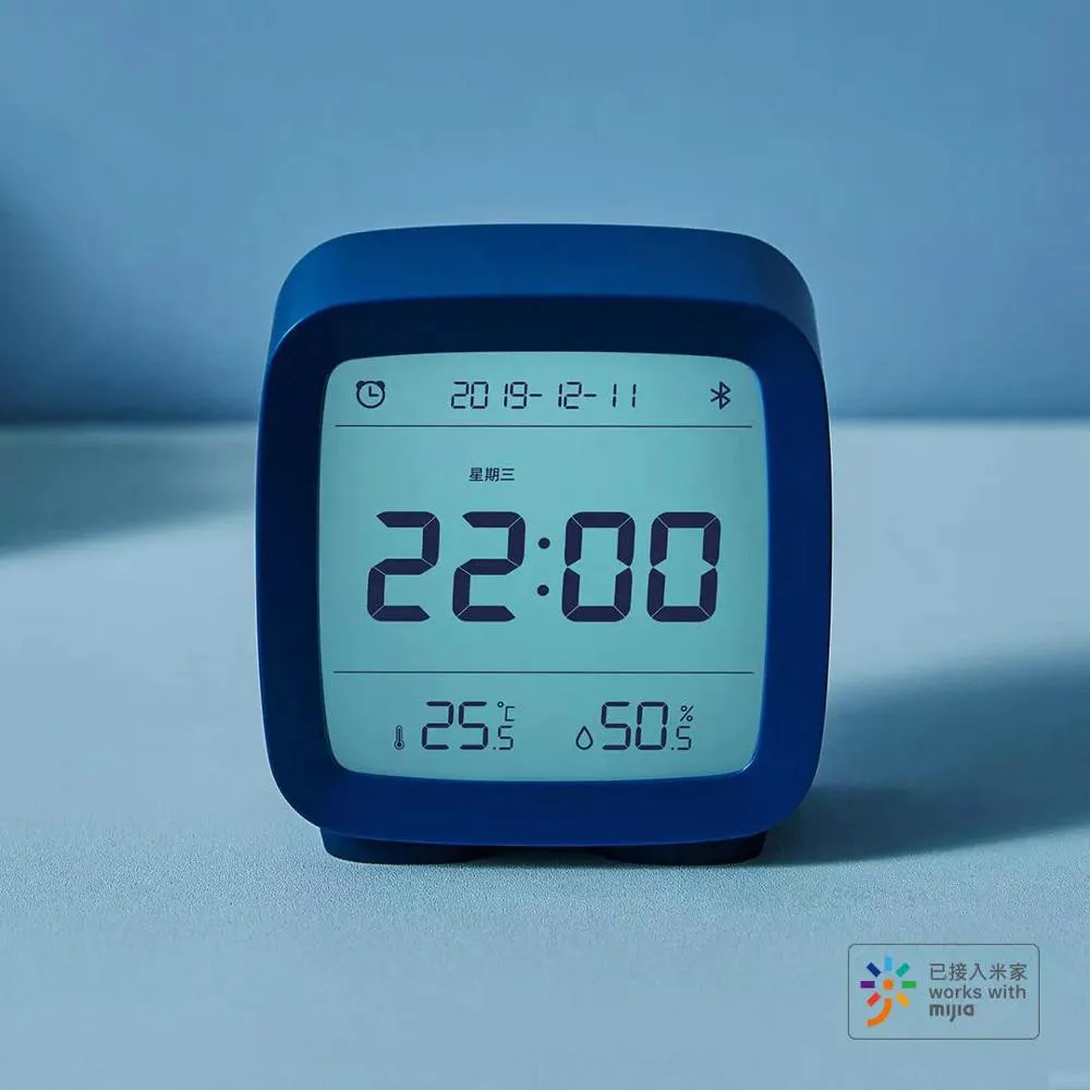 Оригинальный Bluetooth-будильник Youpin Smart Home Cleargrass с датчиком температуры и влажности