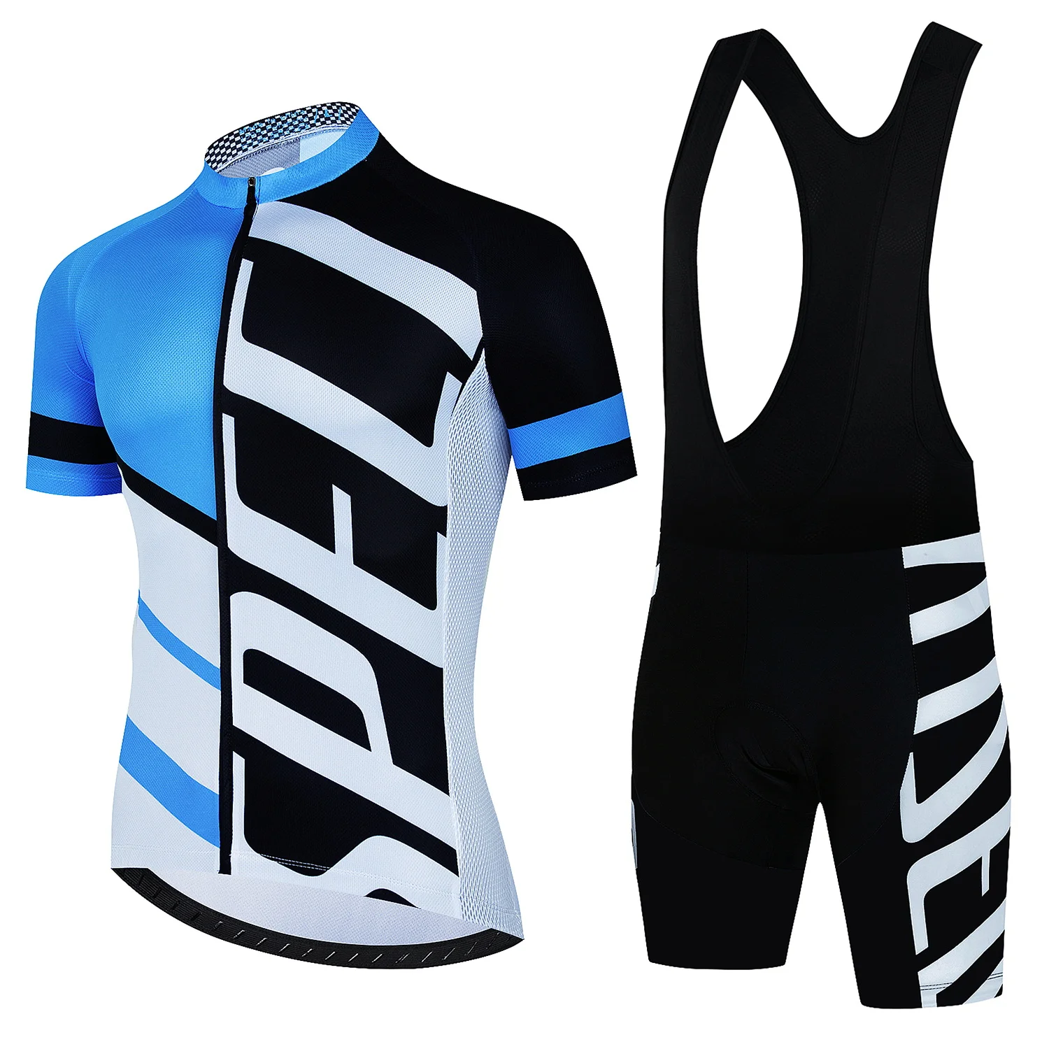 

2023 Blue Men's Cycling Clothes Wear Better Rainbow Team Cycling Jersey Suit Short Sleeve Cycling Clothing Summer Road Bike Sets
