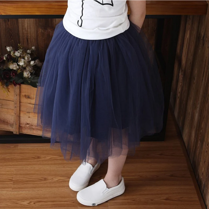 

7 Colors Kids Girl Mesh Skirt Kids Baby Girls Tutu Skirt Princess Skirts Lovely Ball Gown soft Tutu Skirt Children Clothes 1-8Y