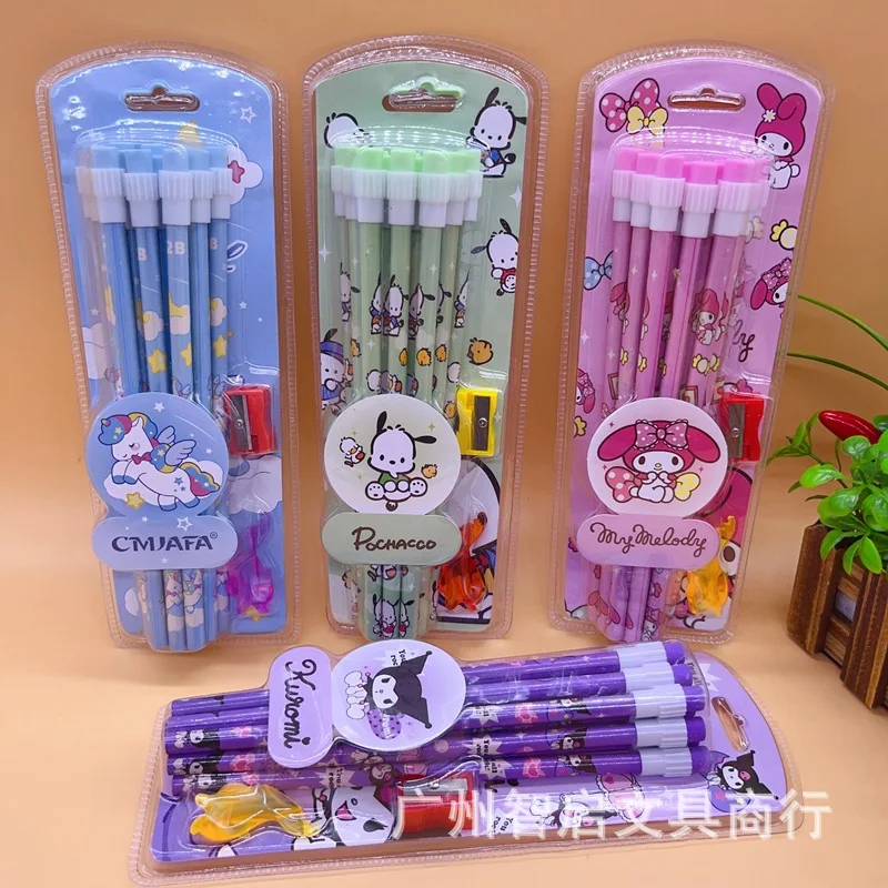 Sanrio 2Bhb карандаш Kuromi Kawaii стираемая детская ручка с героями мультфильмов