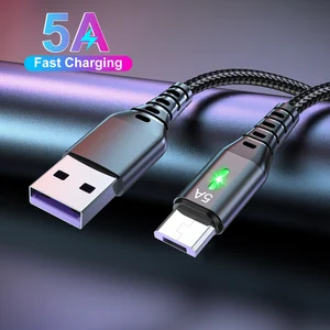 5A usb Type c cable super fast charging cable for xiaomi Mi 12 11 huawei P50 P40 with QC 3.0 cable t in Pakistan