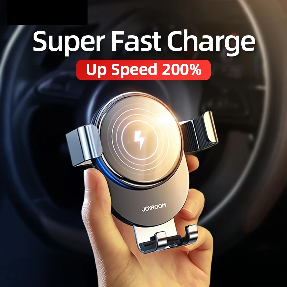 

Joyroom 15W Wireless Charger Car Mount for Air Vent Mount Car Phone Holder Intelligent Infrared Fast Wireless Charging Charger