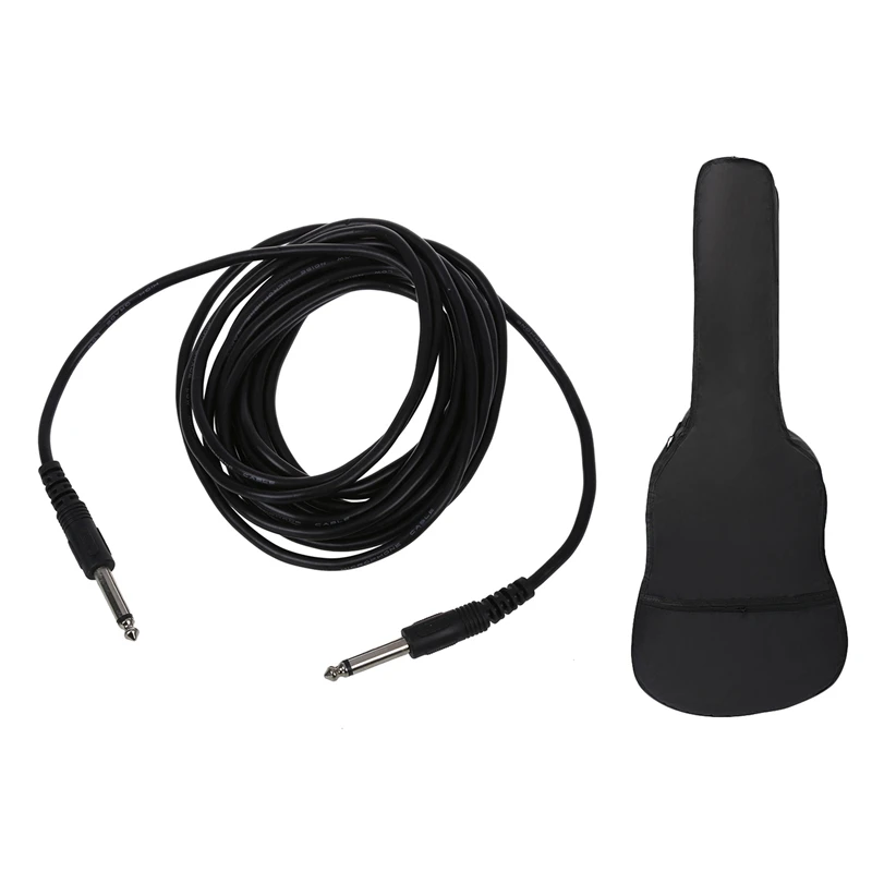 

Quality 5M Cable Cord Jack For Guitar Electric Guitar With 38Inch Guitar Bag Oxford Cloth Shoulder Gig Bag
