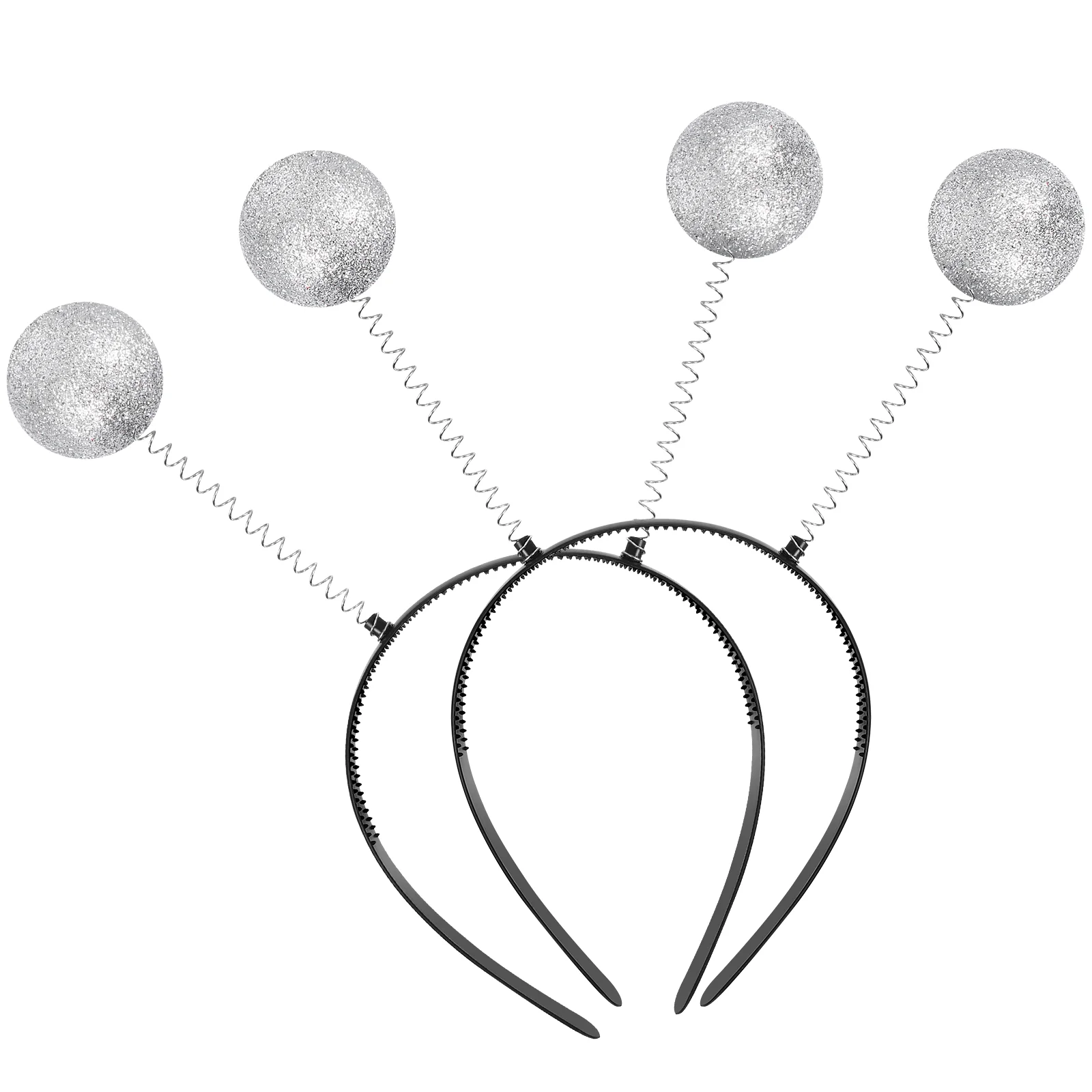 

2 Pcs Antenna Headbands with Glitter Balls Creative Spring Balls Alien Hair Bands Party Favors for Children Women